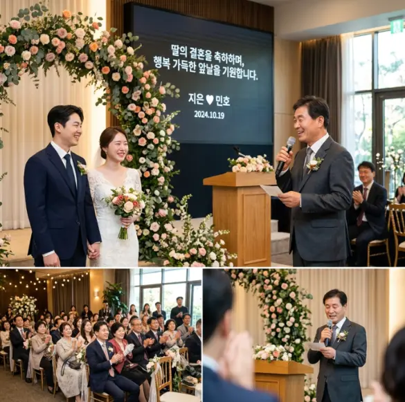 주례-없는-결혼식-신부-아버지-덕담
