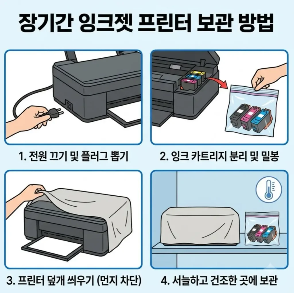 잉크젯프린터-장기-미사용-시-보관-방법