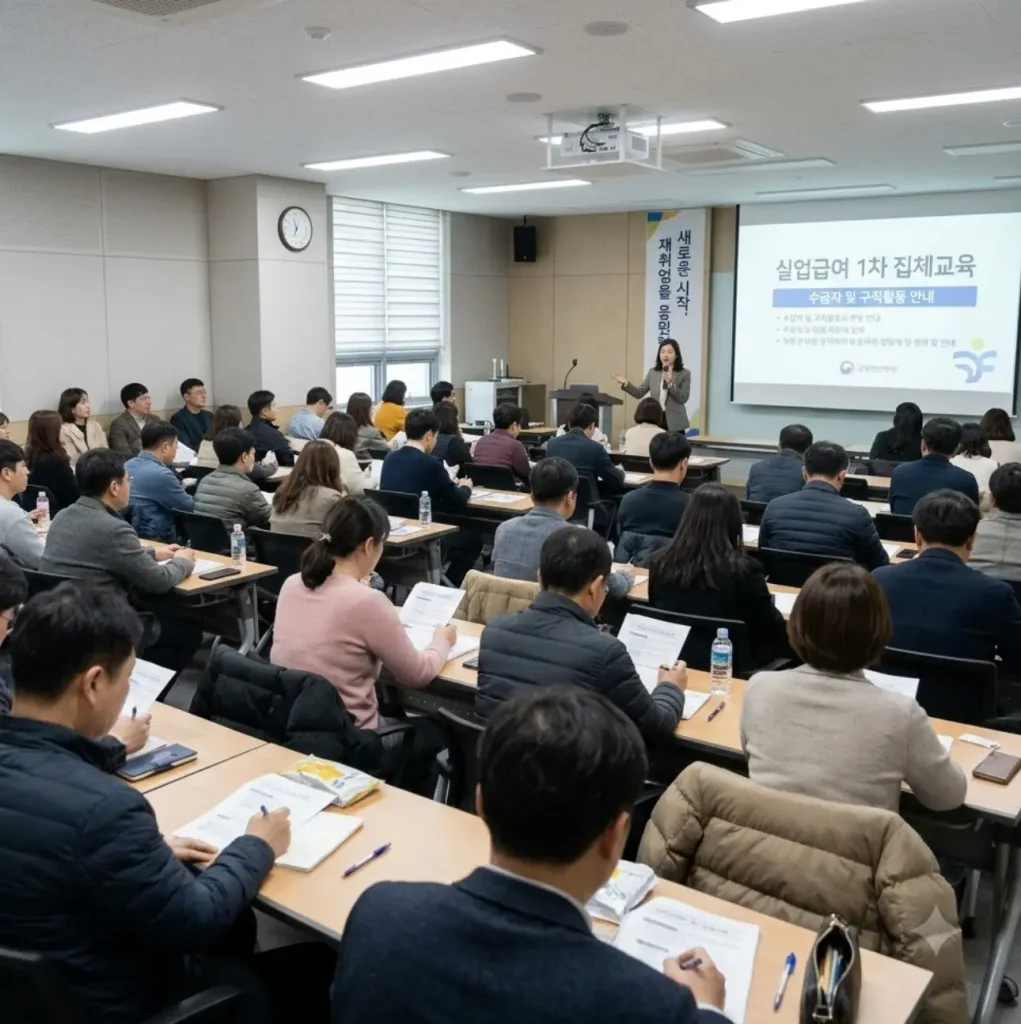 실업급여-1차-집체교육-시간